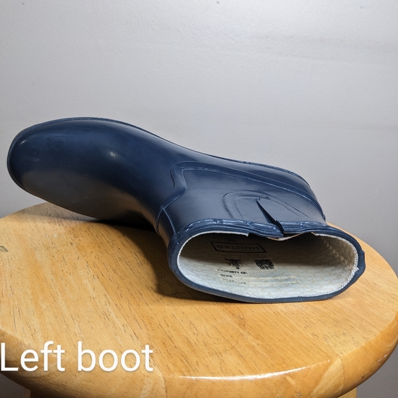 ✨20%off✨Hunter women's Rain Boots Wedge Aston Gloss Blue size 7 outdoor rain - Picture 13 of 15